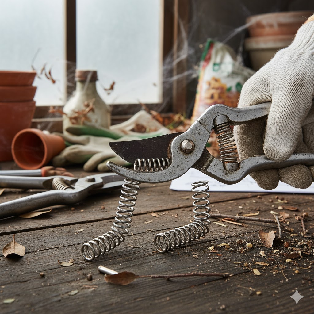 剪定鋏のバネ交換方法｜外れる原因と手順を徹底解説