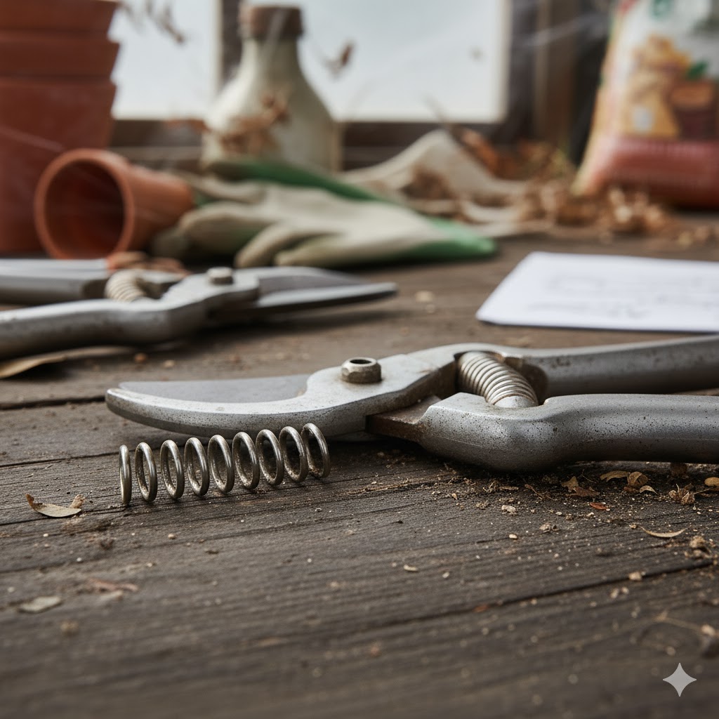 剪定鋏のバネが外れる原因とは？