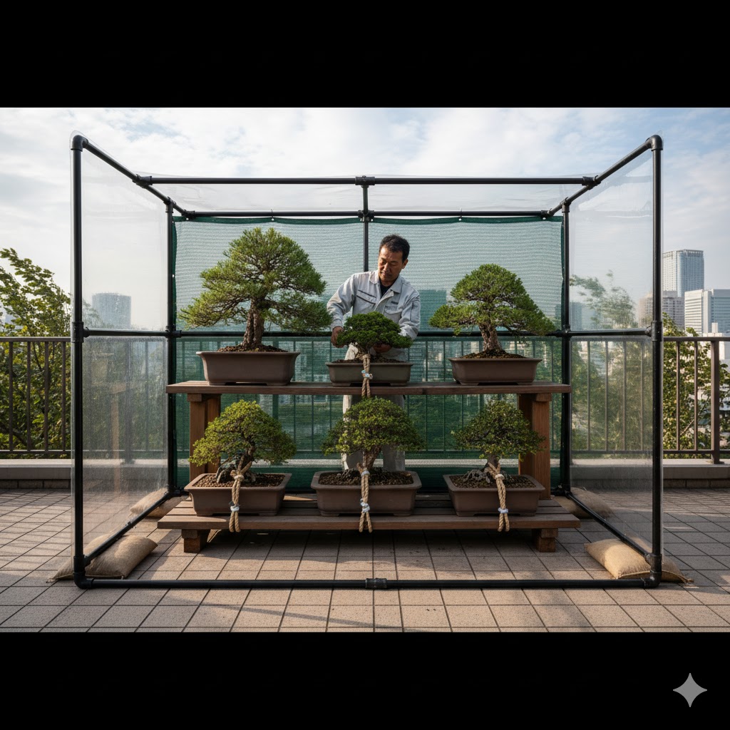 強風から盆栽を守る具体的な対策