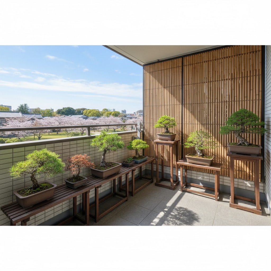 盆栽をベランダで育てる最適な置き場所