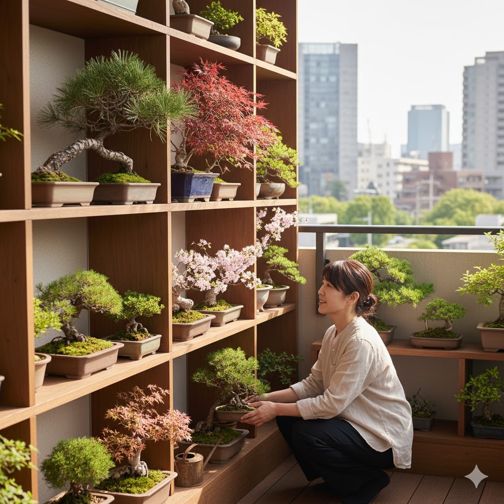 ベランダに置くなら棚を活用しよう