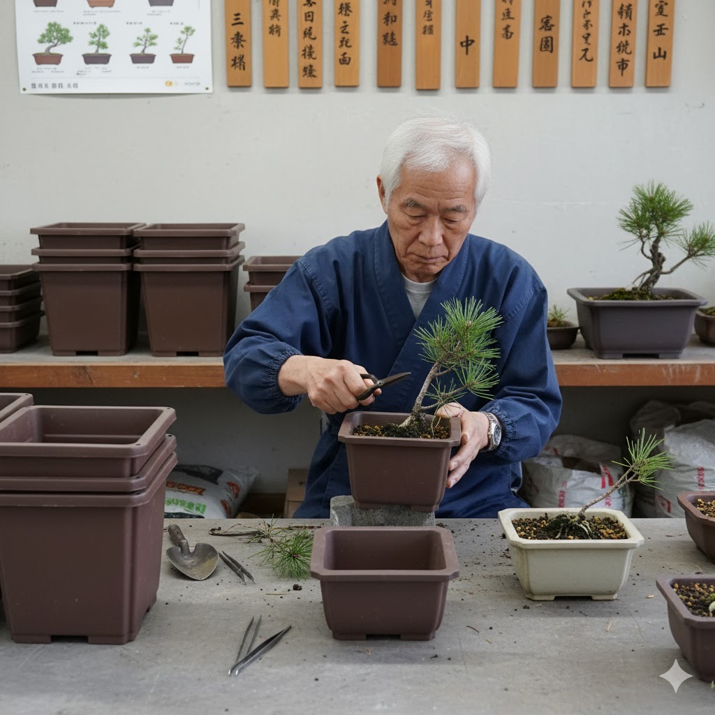 育成に使う仕立て鉢