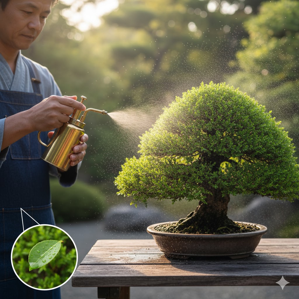 盆栽の霧吹き完全ガイド｜水やりとの違いや頻度を解説