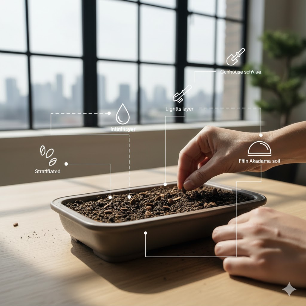 黒松の育て方における種まき手順