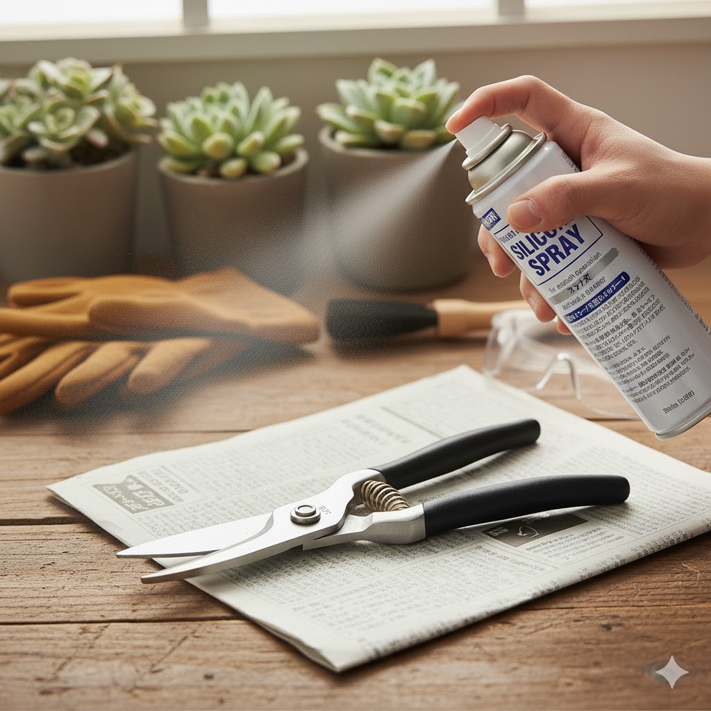 シリコンスプレーも効果的