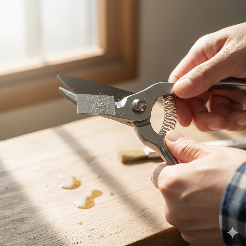 ダイヤモンドシャープナーでの研ぎ方