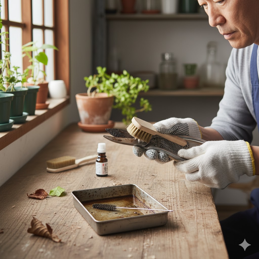 研ぐ前に！ヤニやサビを落とす下準備