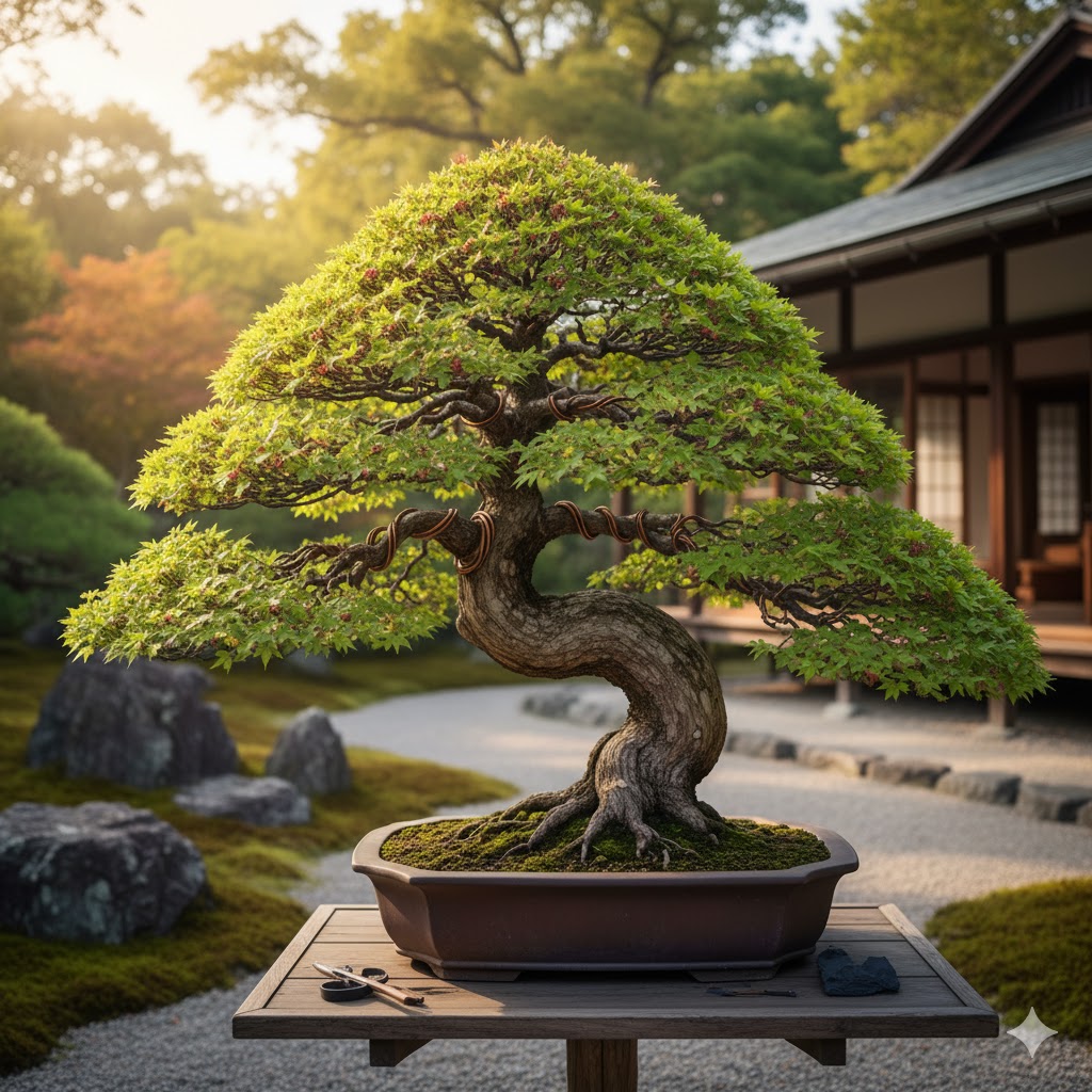 育て方が難しいもみじ盆栽の技術