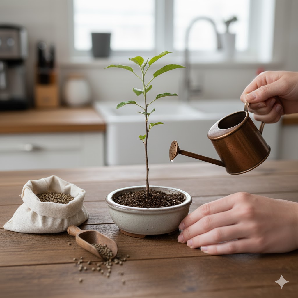 苗が育つまでの水やりと肥料のコツ