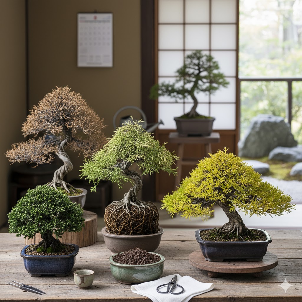 ヒノキ盆栽が枯れる原因とは？復活させる育て方のコツを解説