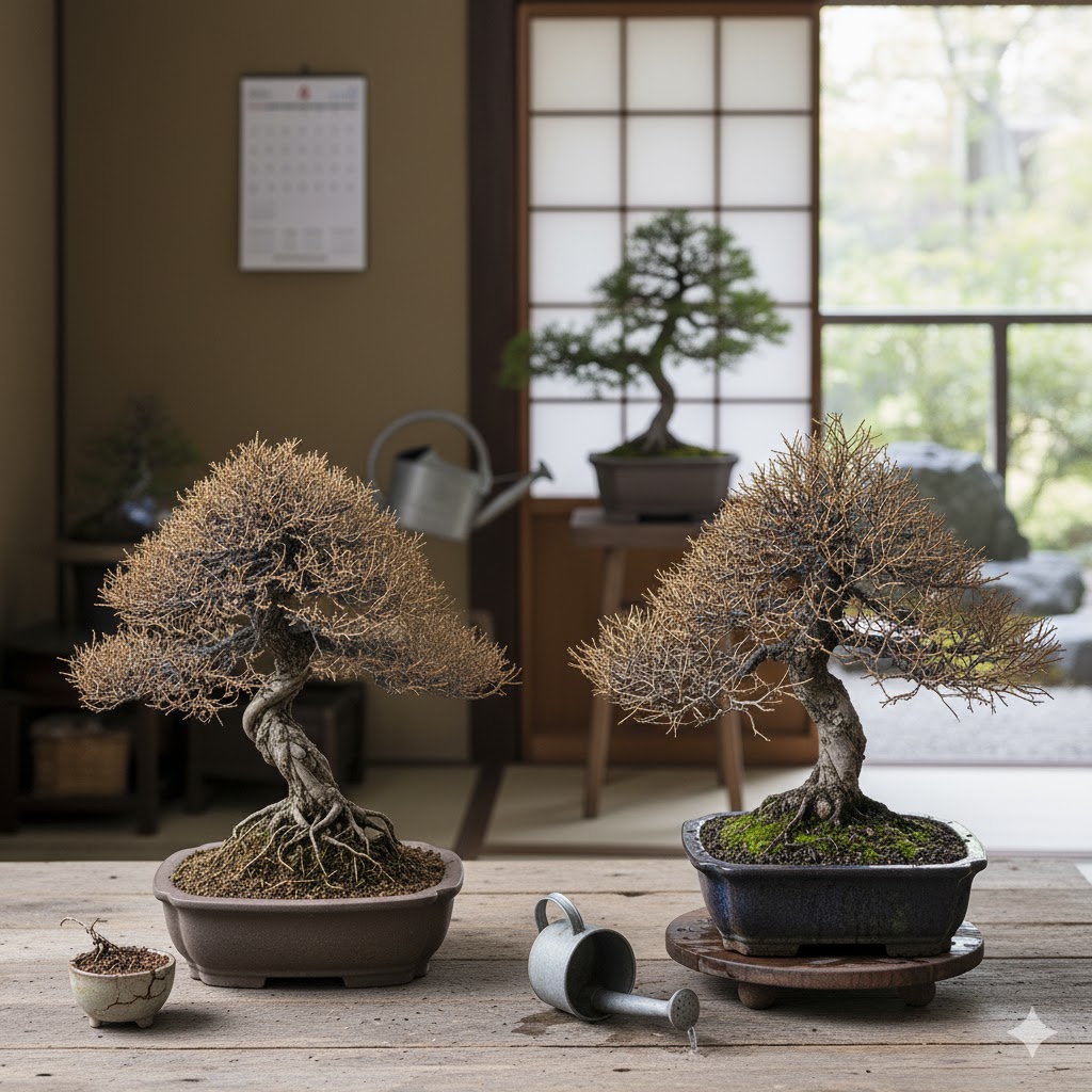 ヒノキ盆栽が枯れる7つの主な原因