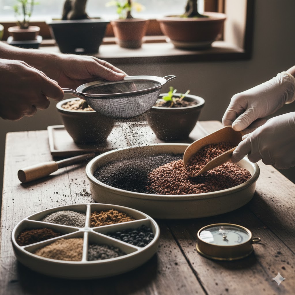 盆栽に適した土の準備と配合