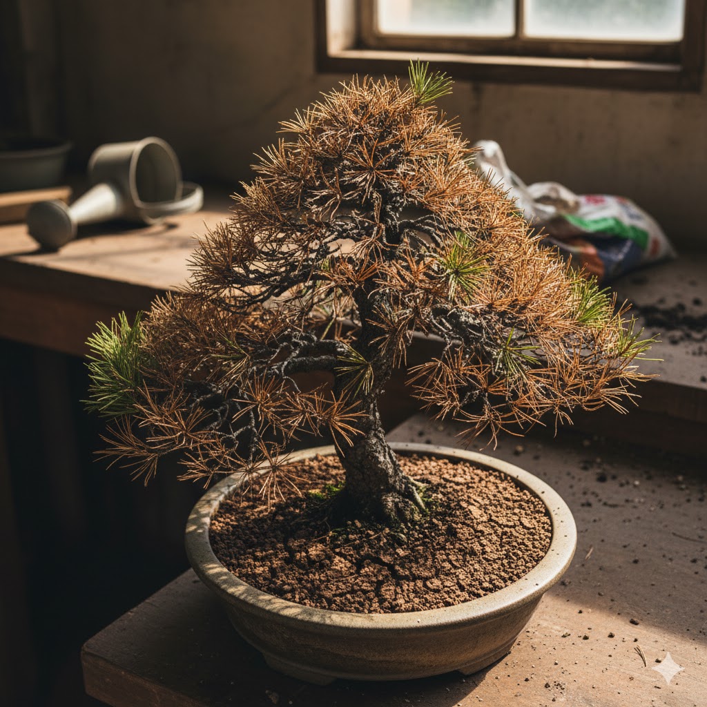 黒松の盆栽が枯れる水やりと環境