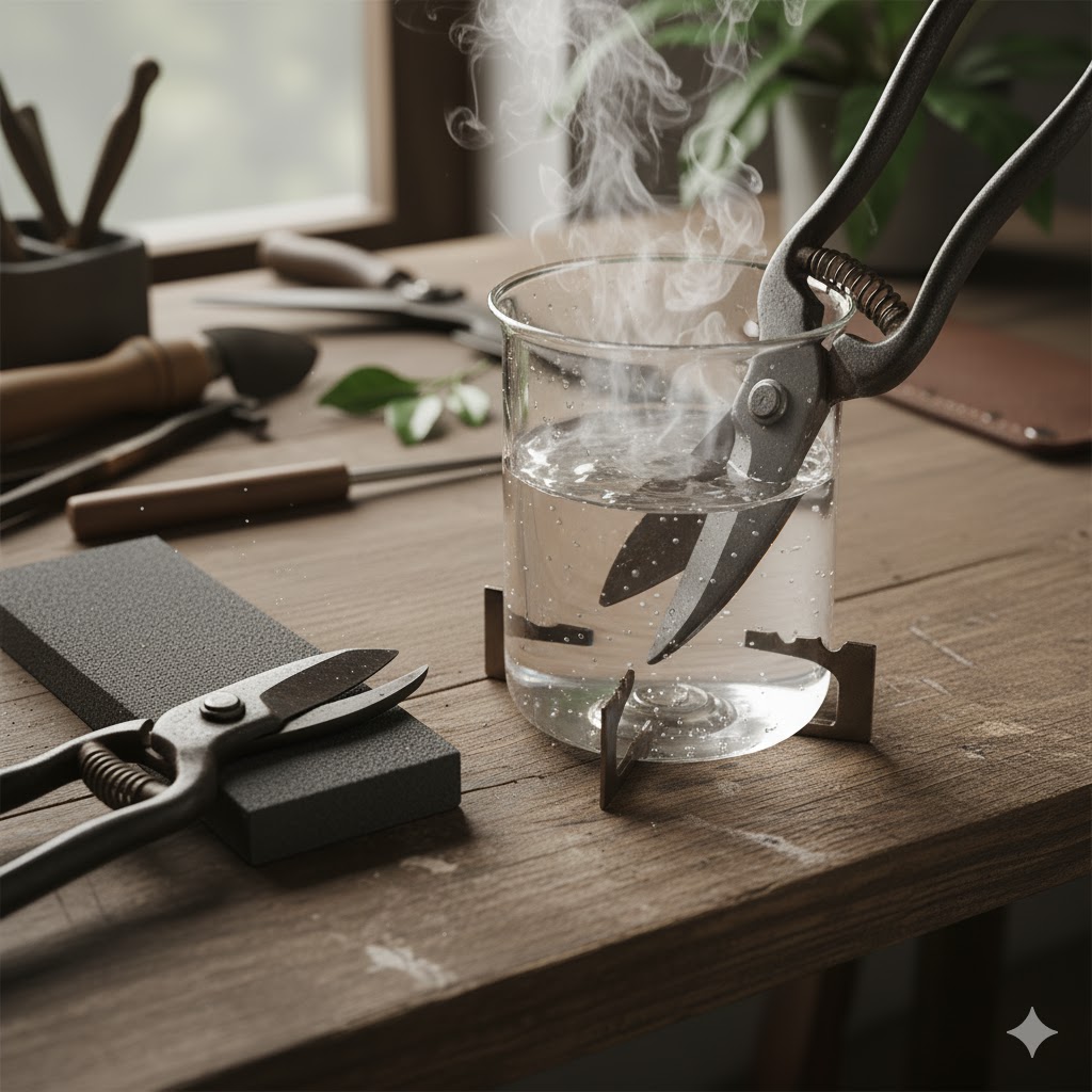 熱湯消毒でウイルスから植物を守る