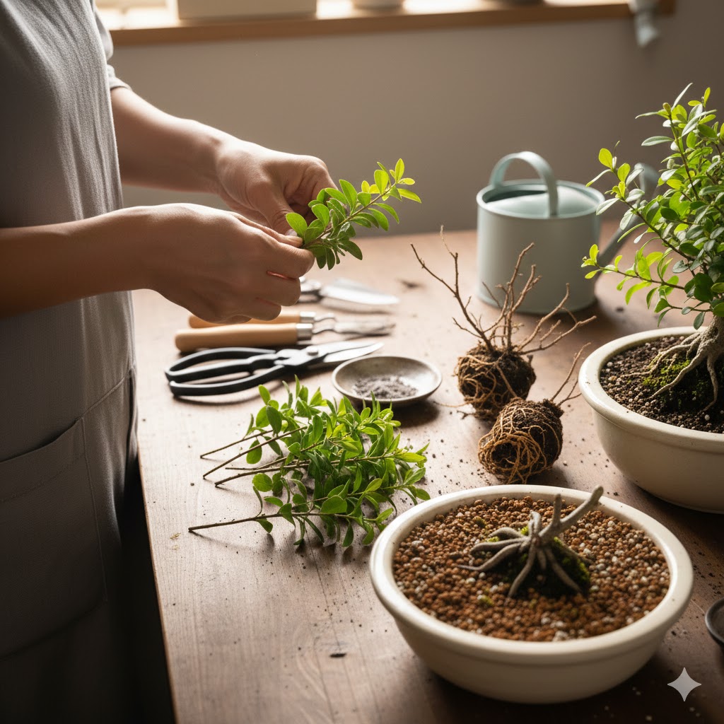 盆栽 挿し木や山採り素材への適性と注意点