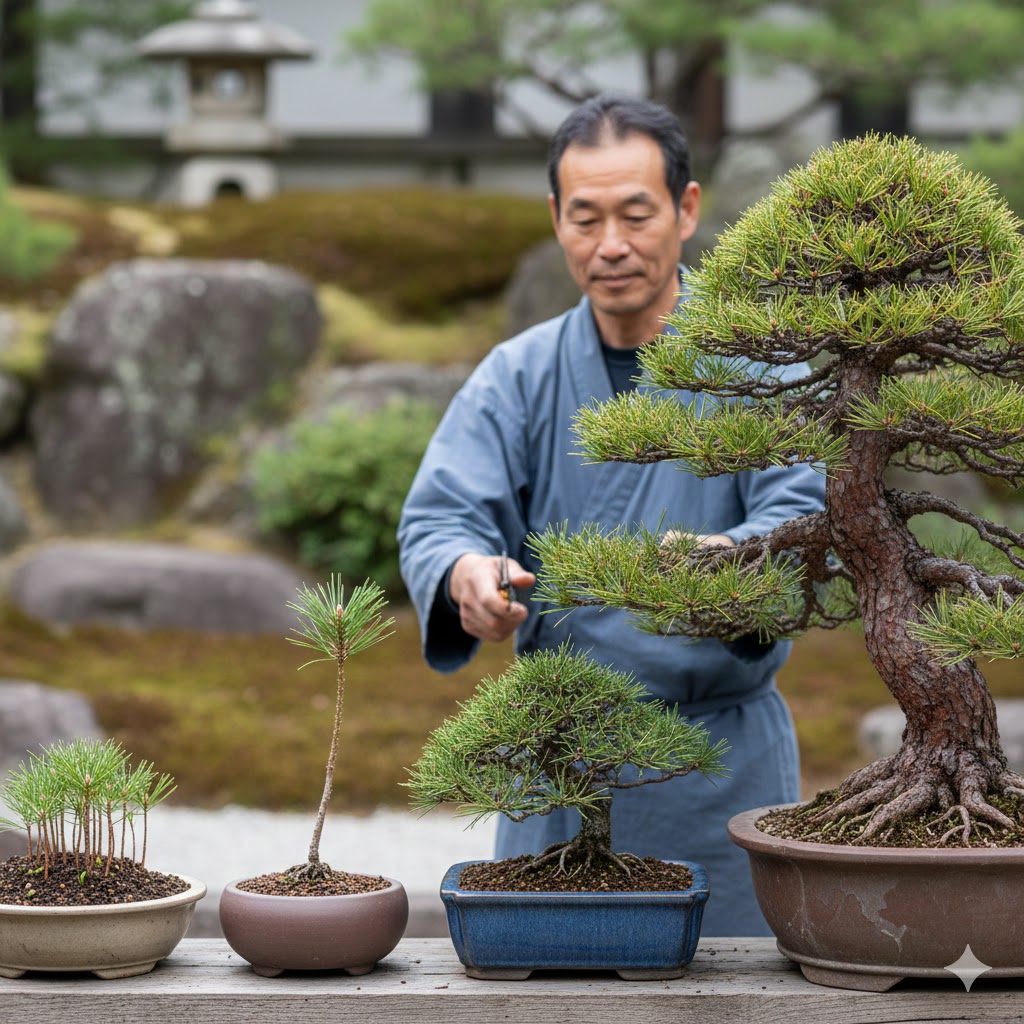 実生から赤松盆栽を太くするまでの年数と心構え