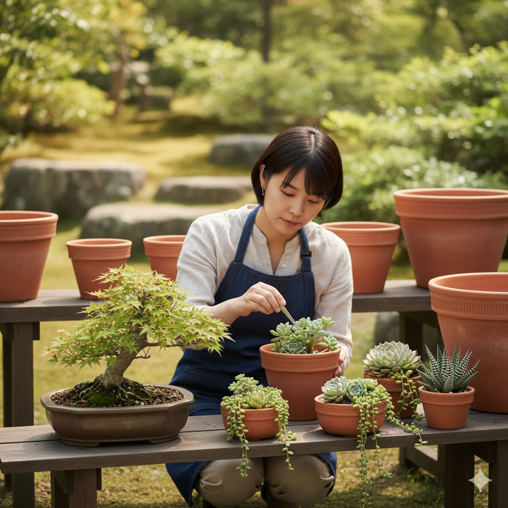 多肉植物や盆栽への使用