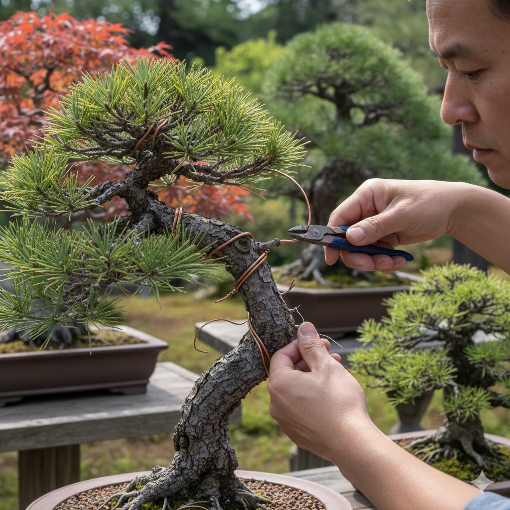 樹種別で判断する盆栽の針金外す時期