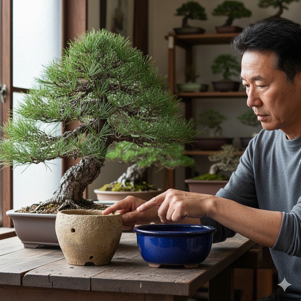 黒松盆栽鉢の選び方。機能と美学で探すコツ