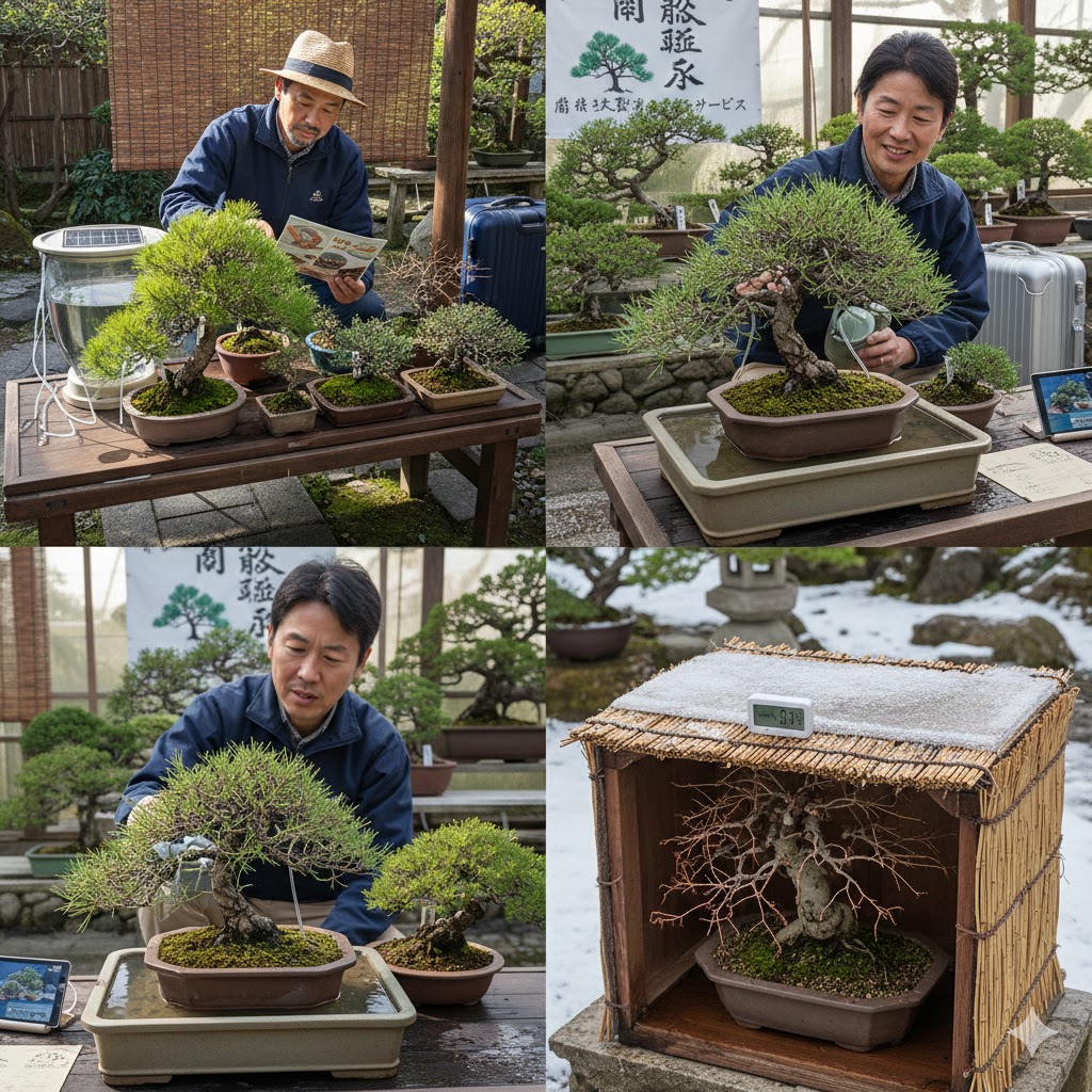 盆栽の水やり旅行中の対策と自動化グッズ