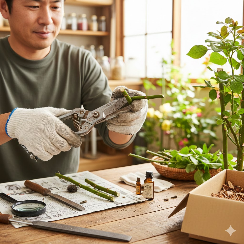 剪定鋏の調整は自分でできる？噛み合わせを直して切れ味復活