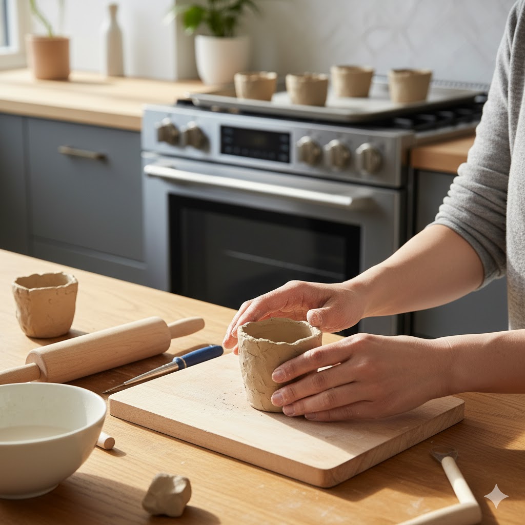 Bコース:オーブン陶土で家庭で作る