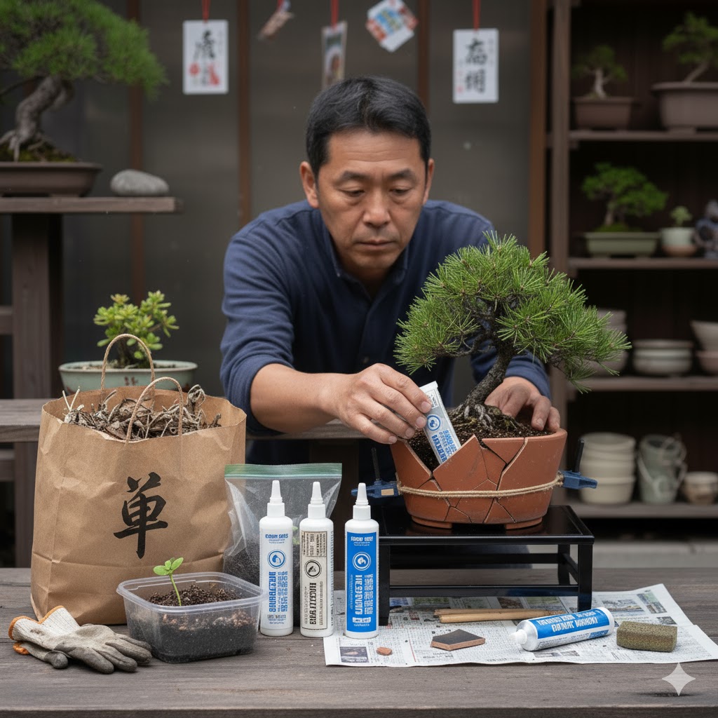 盆栽 耐水性のある接着剤の選び方