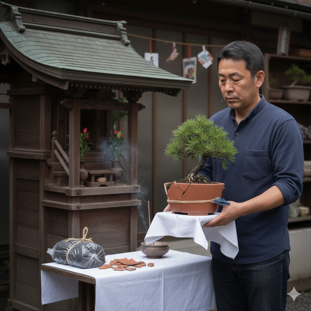 盆栽鉢が割れた縁起と処分方法