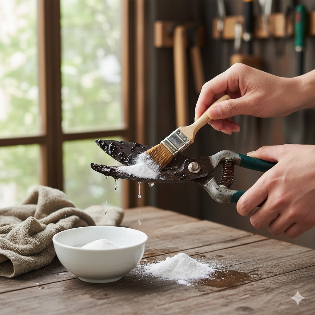 ヤニ取りで重曹を使う方法