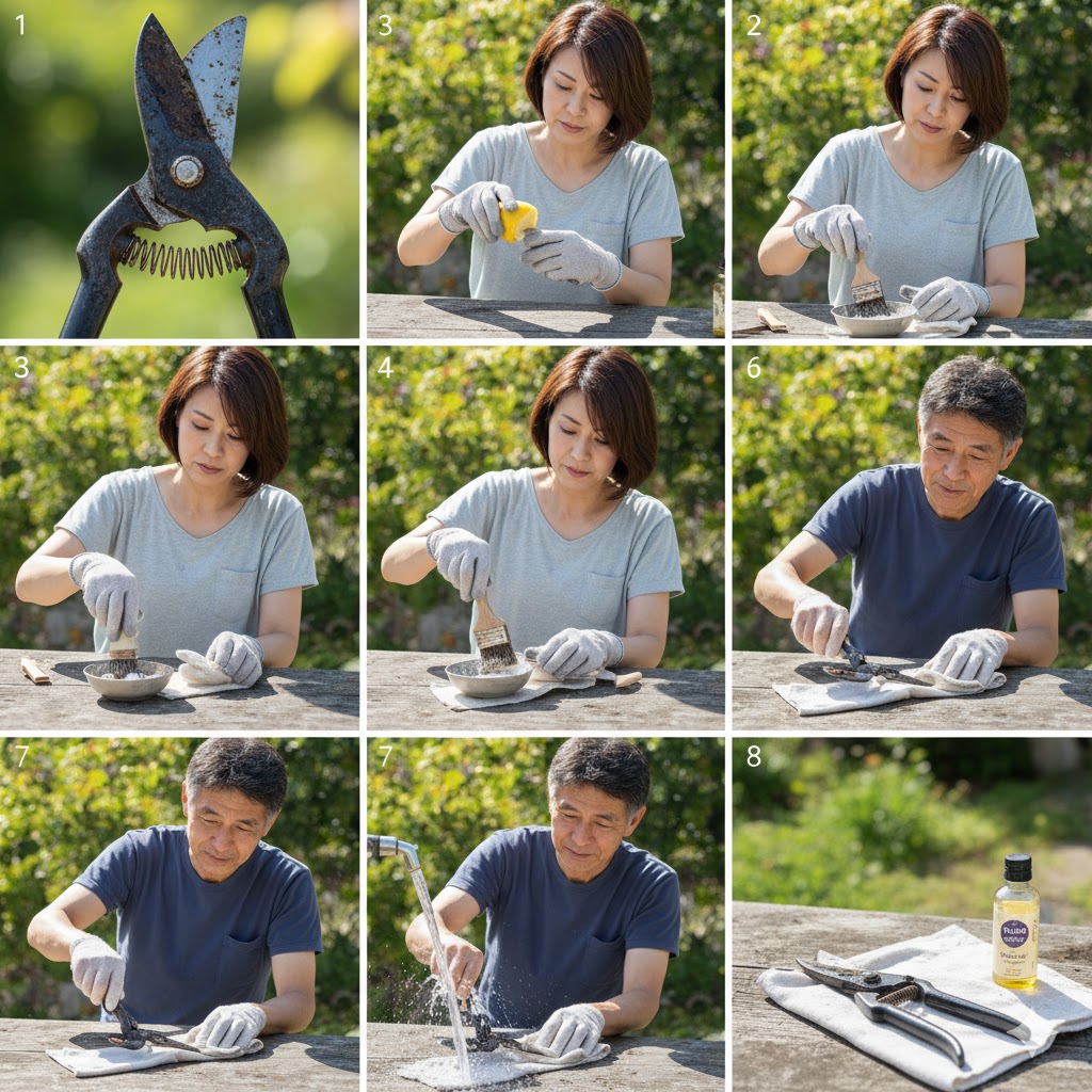 実践!剪定鋏のヤニ取り代用テクニック