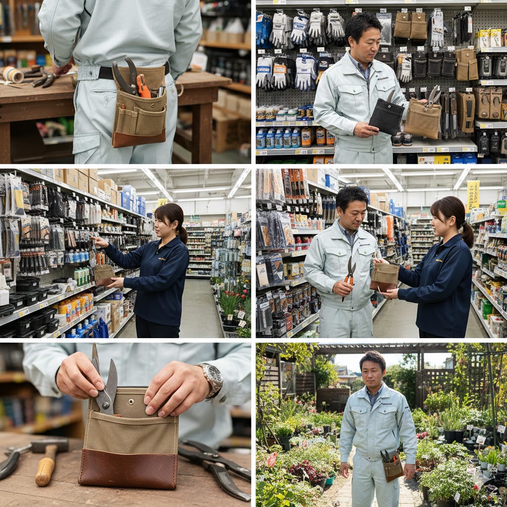 ワークマンに剪定鋏ケースはない？代用ポーチの選び方と活用術