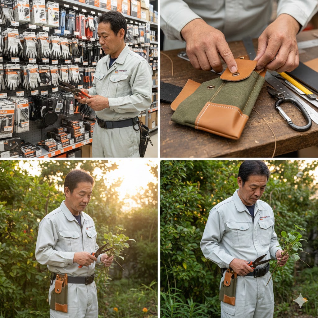 剪定鋏ケースをワークマンで選ぶ技