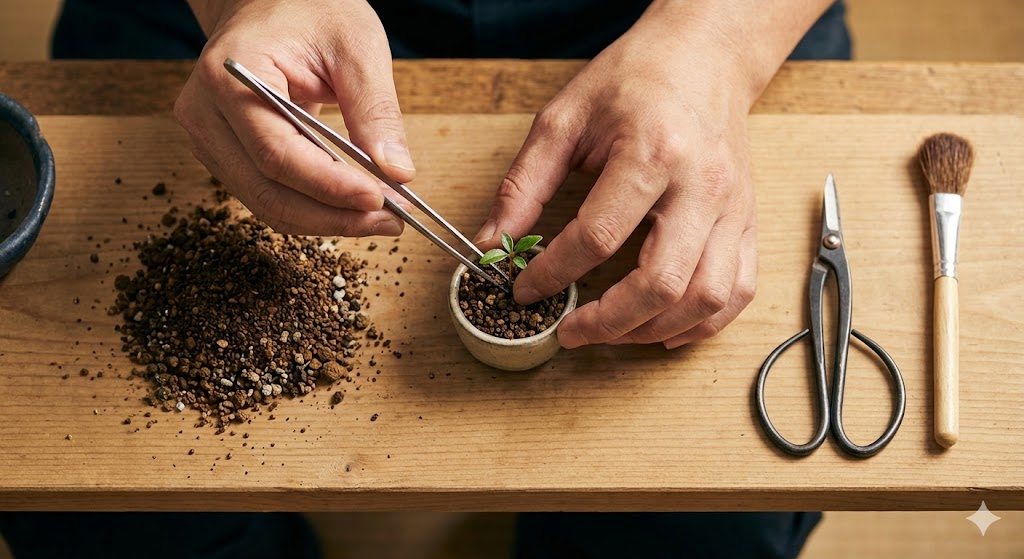 自分だけのまめ盆栽の作り方