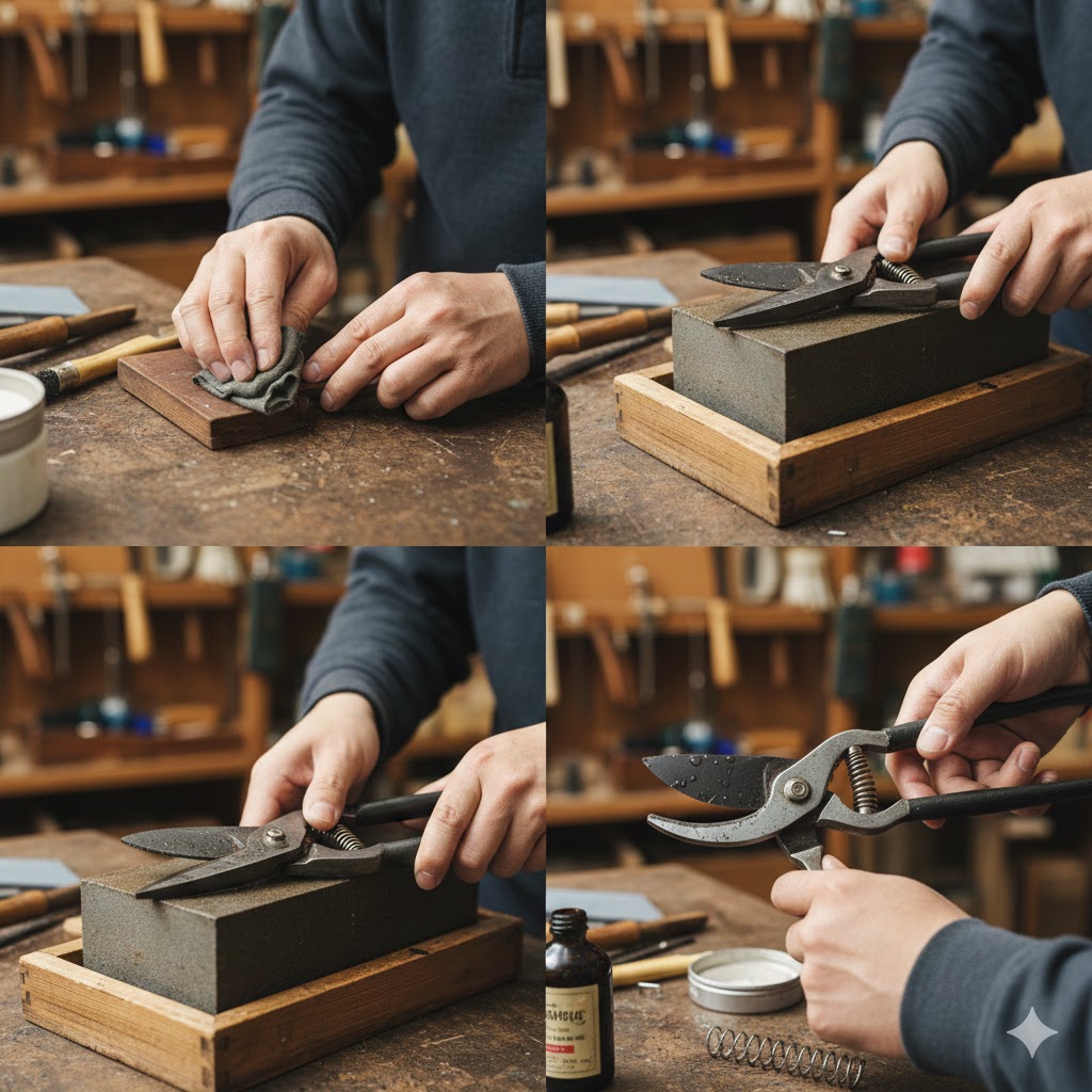 岡常の剪定鋏の性能を保つメンテナンス