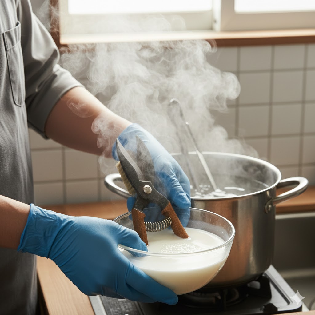 失敗しない剪定鋏の消毒方法と洗浄の重要性