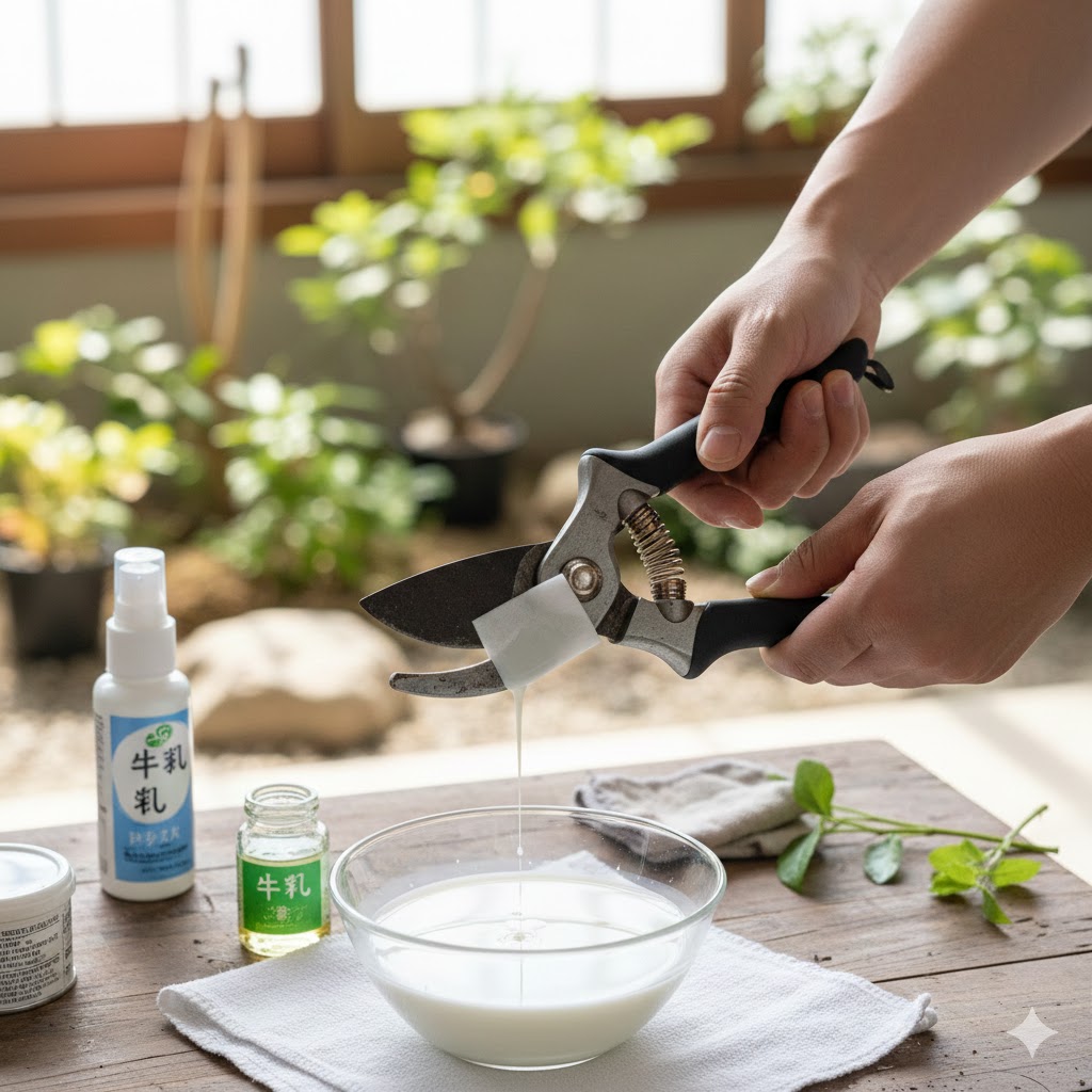 ウイルスを防ぐ剪定鋏の消毒方法と防錆ケア