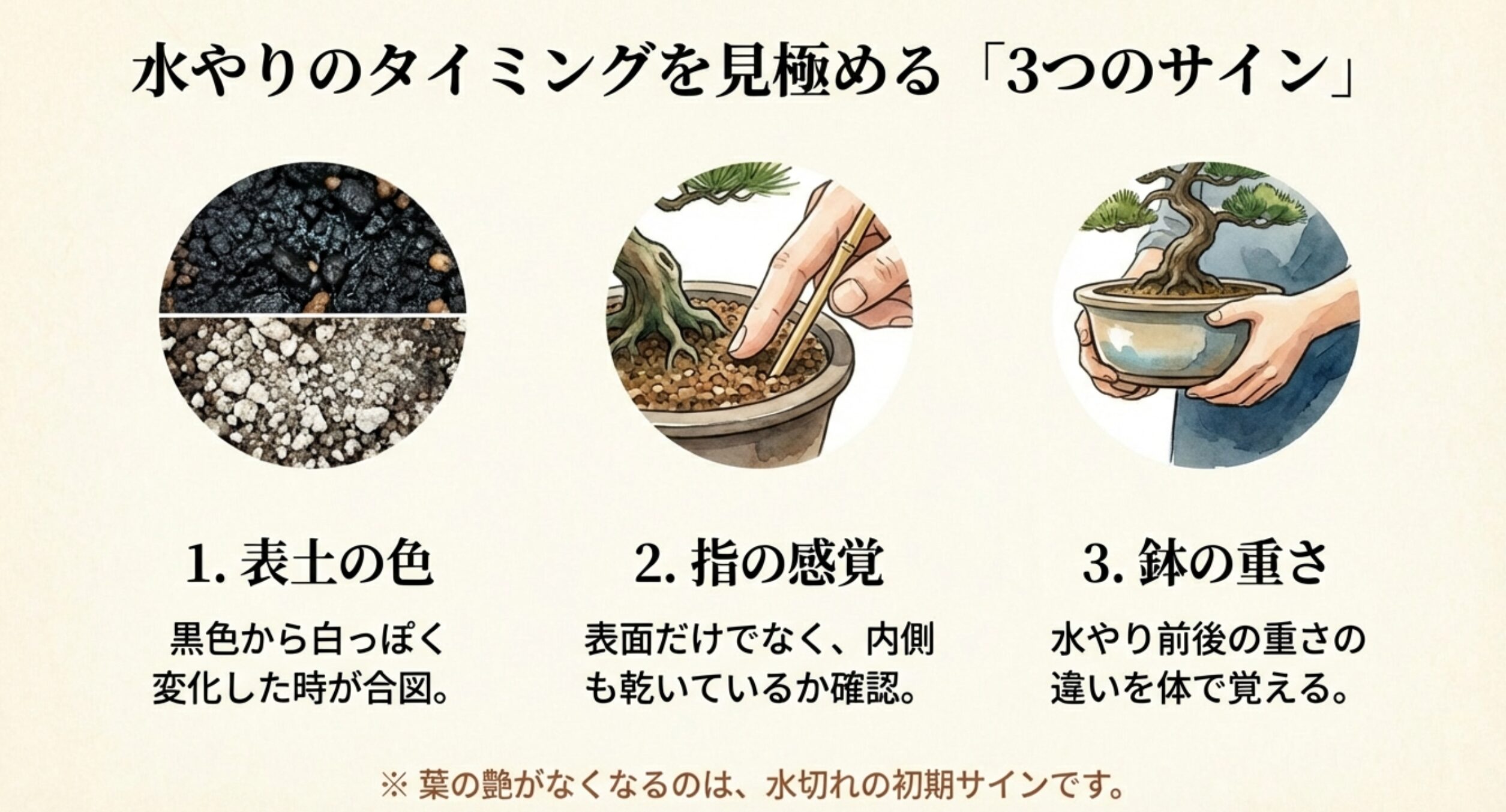 乾いた時に根が水を求めて伸び、湿った時に古いガスを出し新鮮な酸素を引き込む土壌環境のリセットを説明する図解 。