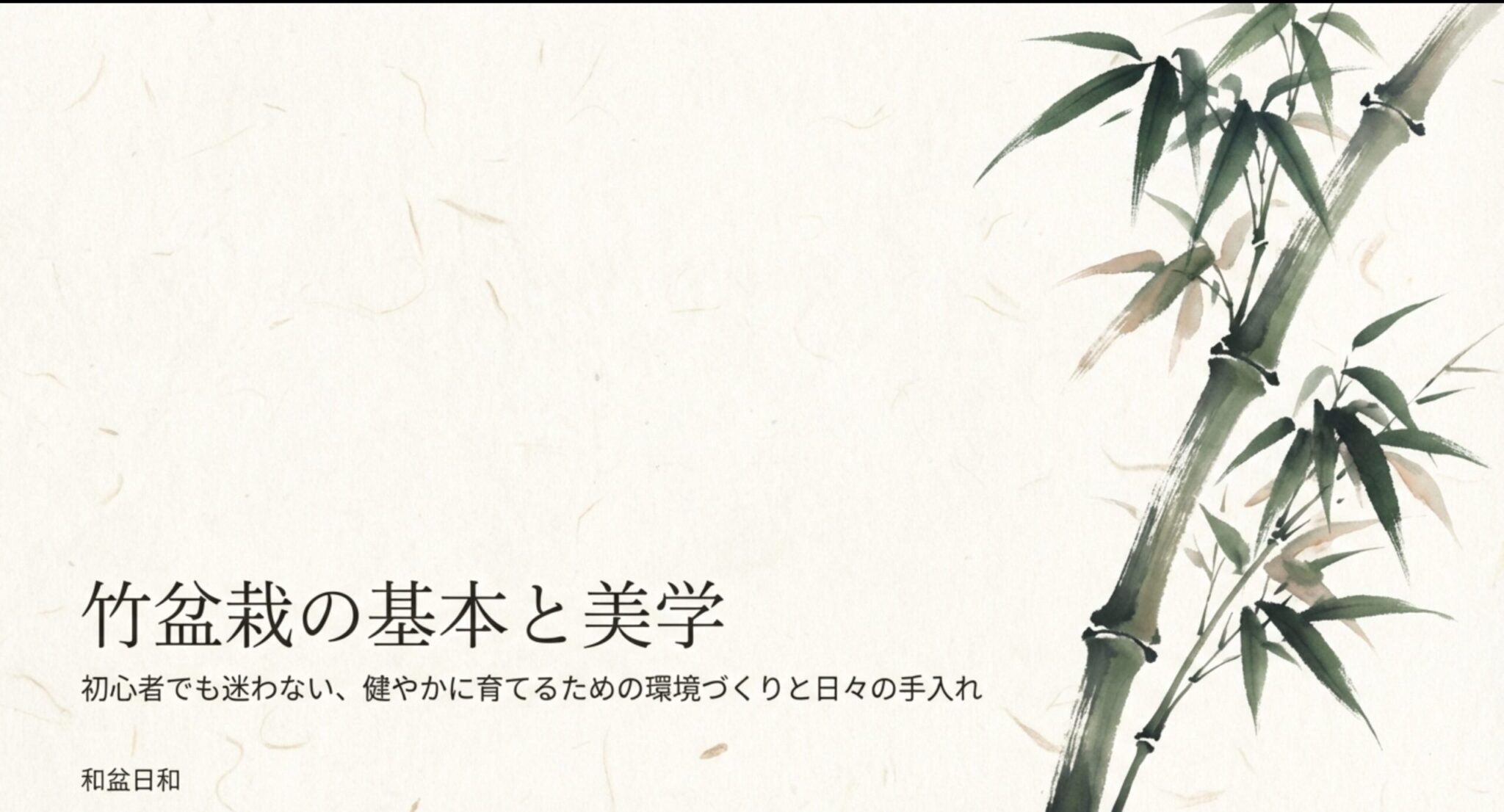 竹盆栽の育て方と長く楽しむコツ