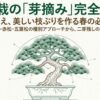 松盆栽の芽摘みや手入れの基本体系をまとめた図解スライドの表紙