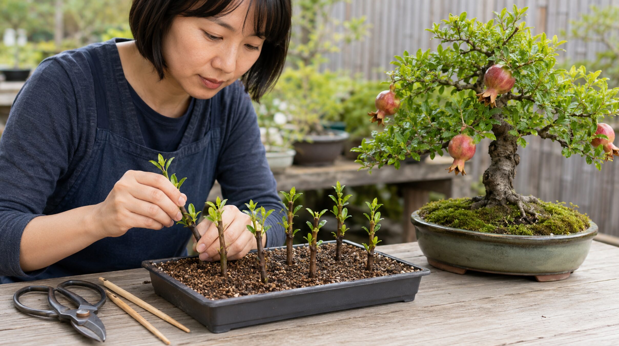ザクロの盆栽の育て方｜剪定と実を付けるコツ
